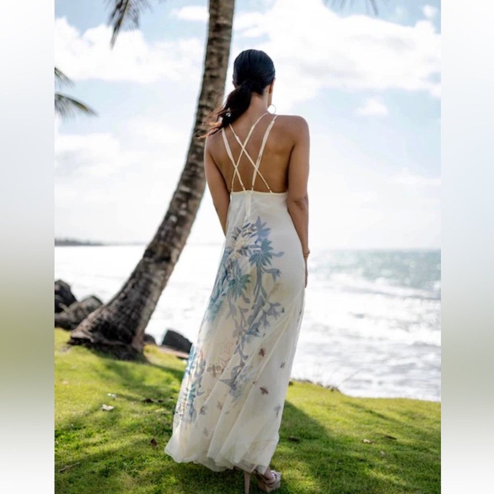 Strappy Tulle Maxi Dress - Picture 3 of 12